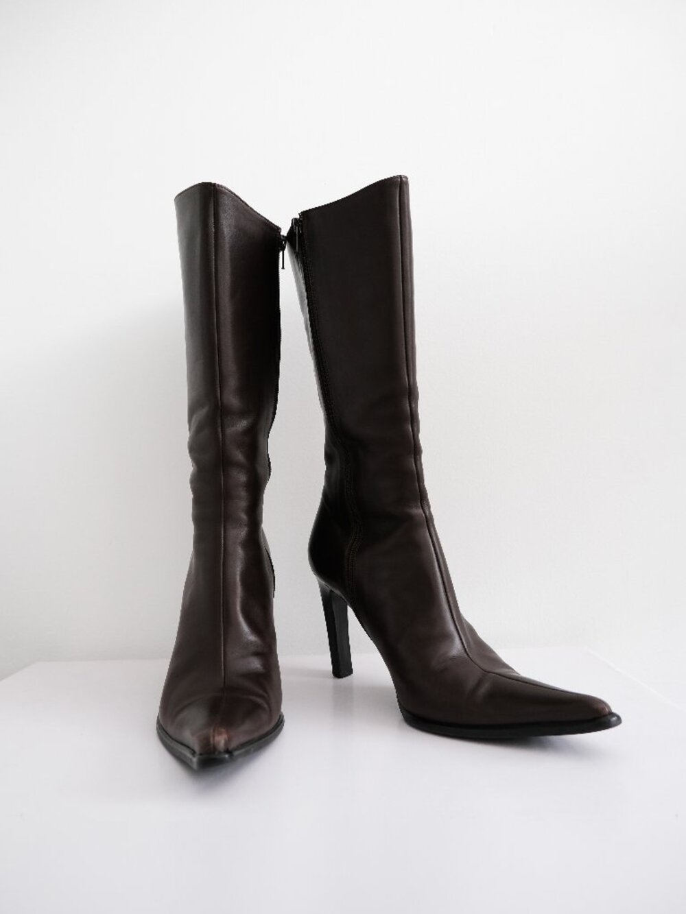 Women's Dark Brown Knee-High Boots